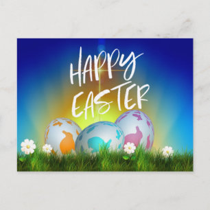 Carte Postale Fête de Pâques - Joyeux Pâques