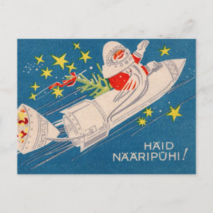 Carte Postale Fête de Rocket Père Noël