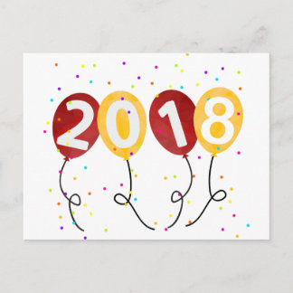 Carte Postale Fête des ballons du Nouvel An 2018