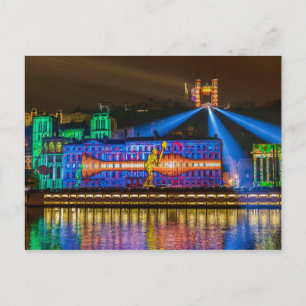 Carte Postale Fête des Lumières Fourvière - Lyon