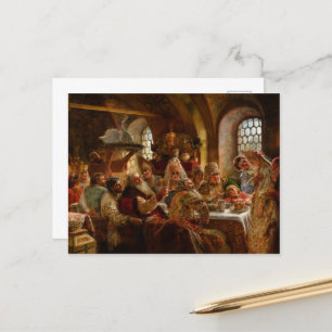 Carte Postale Fête des Mariages de Boyar par Konstantin Makovsky