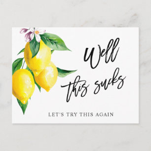 Carte Postale Fête des mariées Changer la date Lemons Green