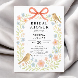 Carte Postale Fête des mariées de la Bow rouge fleur sauvage