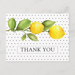Carte Postale Fête des mariées de Merci principale de citron