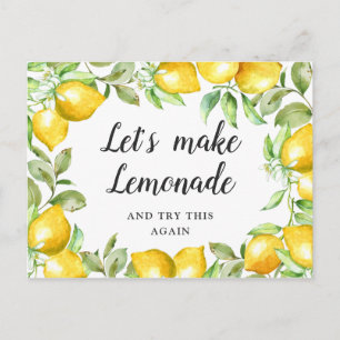 Carte Postale Fête des mariées Modifier la date Lemons Blossom V