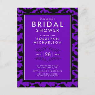 Carte Postale FÊTE DES MARIÉES   Motif de chauve-souris d'Hallow