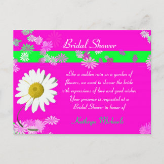 Carte postale Fête des mariées rose chaud