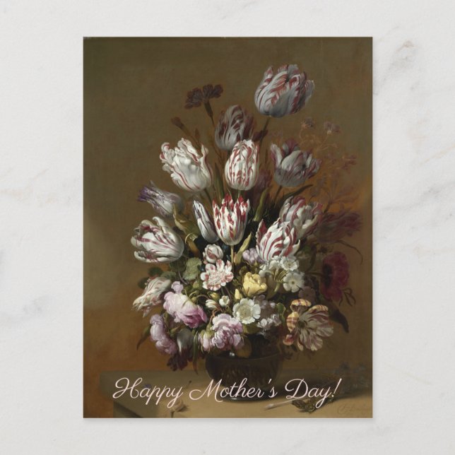 Carte Postale Fête des mères - Bouquet floral | Art néerlandais (Devant)