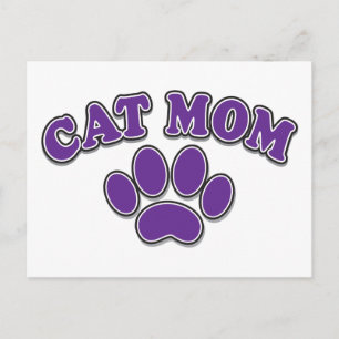 Carte Postale Fête des mères Chat maman