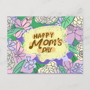 Carte Postale Fête des mères florales