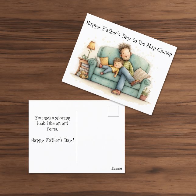 Carte Postale Fête des pères officielle de Champ Nap (Créateur téléchargé)