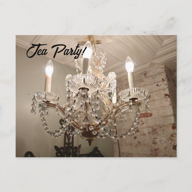 Carte Postale Fête du thé du lustre ! (Devant)