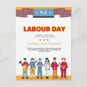 Carte Postale Fête du travail