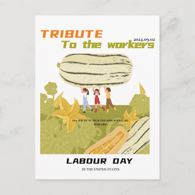 Carte Postale Fête du travail (Devant)