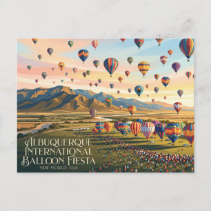 Carte Postale Fête internationale des ballons d'Albuquerque