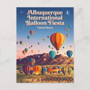 Carte Postale Fête internationale des ballons d'Albuquerque