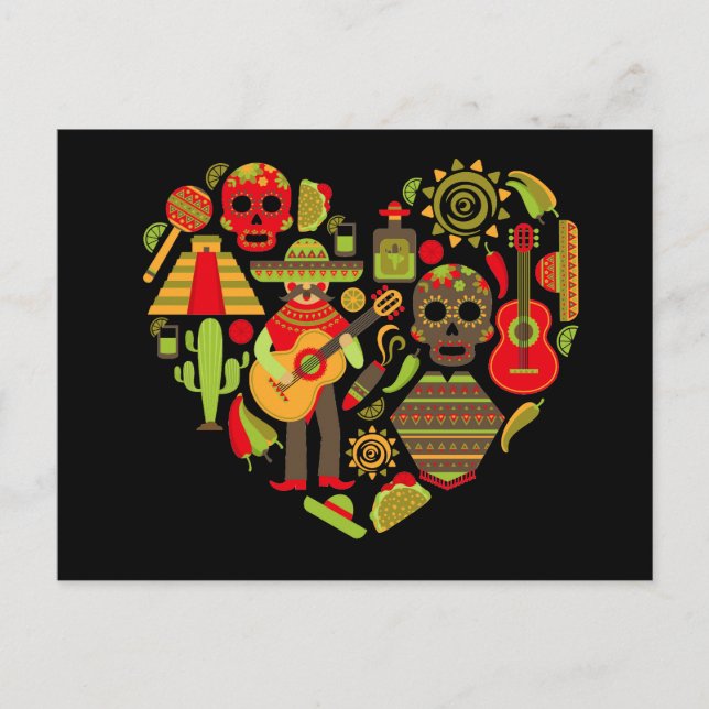 Carte Postale Fête mexicaine des morts Mexique (Devant)