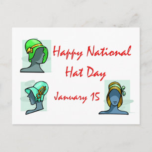 Carte Postale Fête nationale des Casquettes 15 janvier