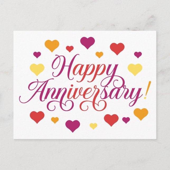 Carte Postale Fêter l'amour : Joyeux anniversaire (Devant)