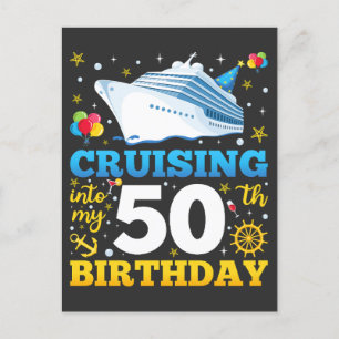 Carte Postale Fêter Mes 50 Ans En Croisière
