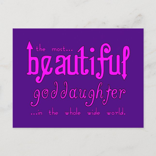Carte Postale Fêtes de Noël Anniversaire Belle Godgirl (Devant)
