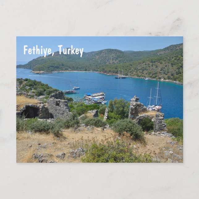 Carte Postale Fethiye, Turquie (Devant)