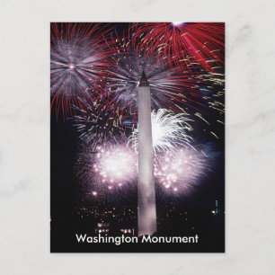 Carte Postale Feu d'artifice du monument de Washington, ZSSG