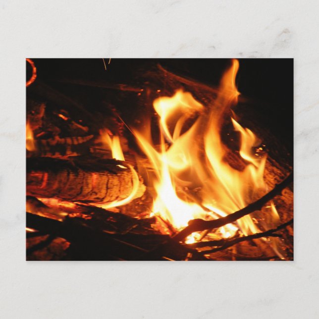 Carte Postale Feu de camp (Devant)