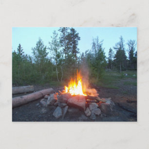 Carte Postale Feu de camp