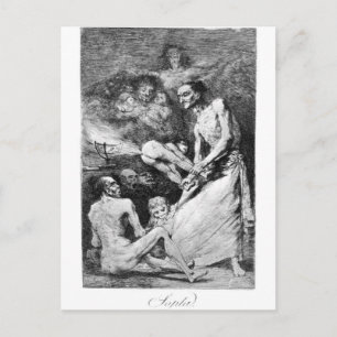 Carte Postale Feu de Francisco Goya