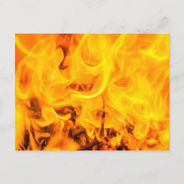 Carte Postale Feu et flammes (Devant)