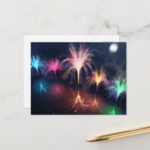 Carte postale Feu sur l'eau