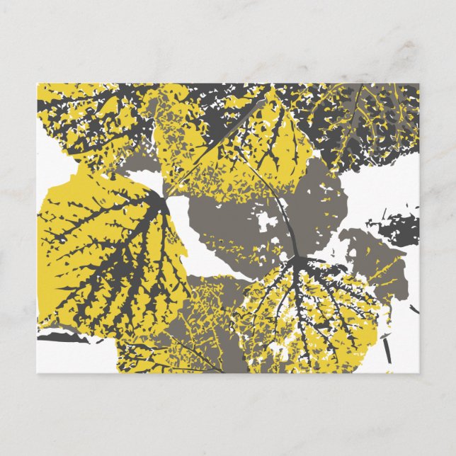 Carte Postale feuille aspen (Devant)