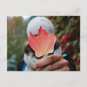 Carte postale Feuille automne