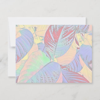 Carte postale Feuille botanique (personnalisable)
