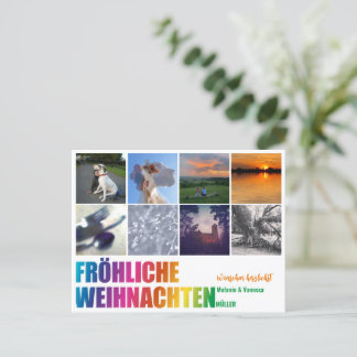 Carte Postale Feuille de Noël
