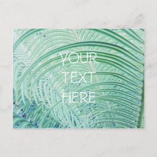 Carte Postale Feuille de palme Plante verte douce