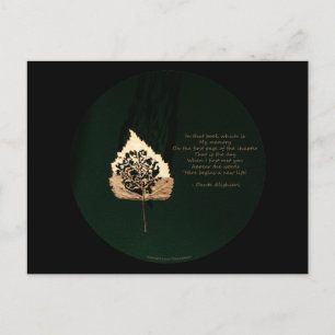 Carte Postale Feuille d'or