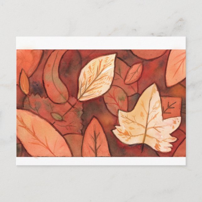 Carte Postale feuilles (Devant)
