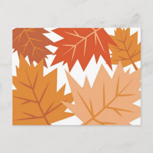 Carte Postale Feuilles automnales