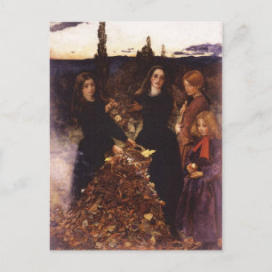 Carte Postale Feuilles d'automne de John Everett Millais