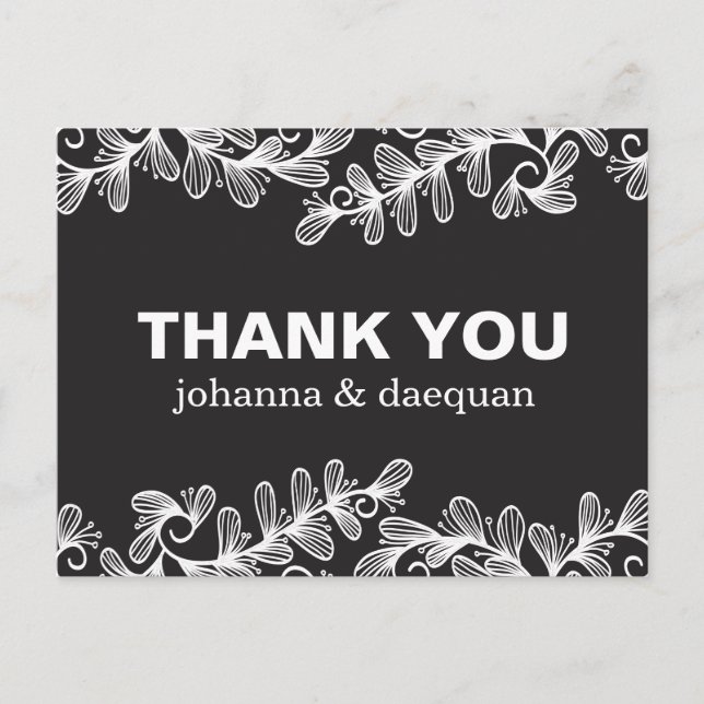 Carte Postale Feuilles de gribouillis (Devant)