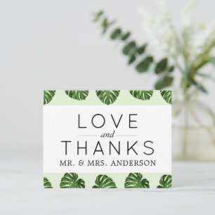 Carte Postale Feuilles de palmiers, Feuilles verts, Tropical, Ma