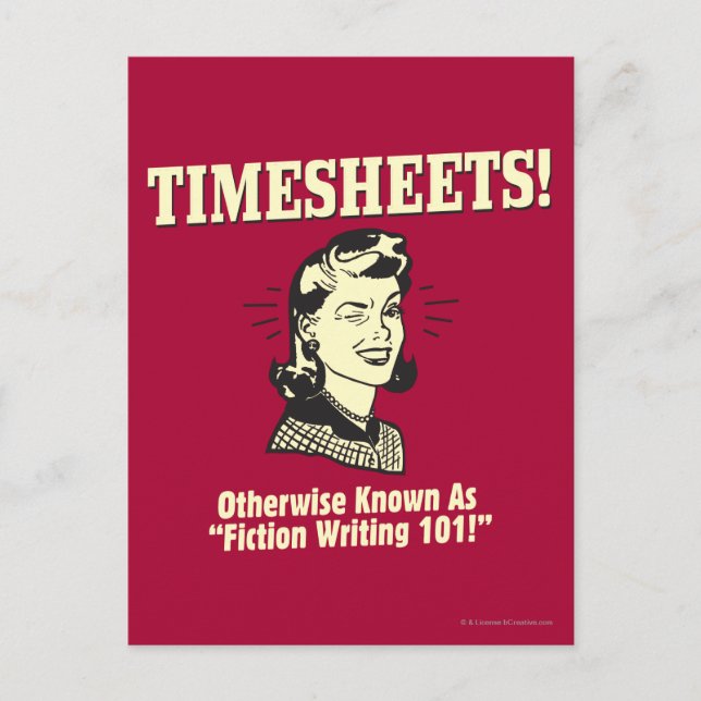 Carte Postale Feuilles de temps : Fiction 101 (Devant)