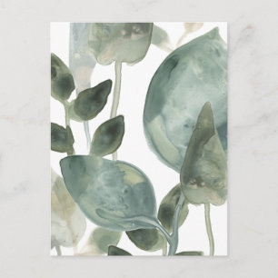 Carte Postale Feuilles d'eau - Aquarelle