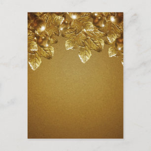 Carte Postale Feuilles et fruits Arrière - plans décoratifs