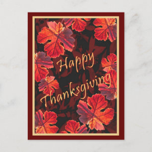 Carte Postale Feuilles Sunny Fall