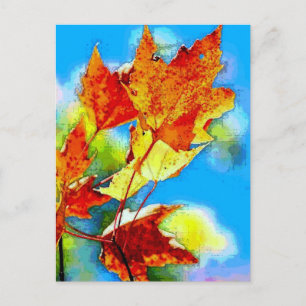 Carte Postale Feuilles tombantes