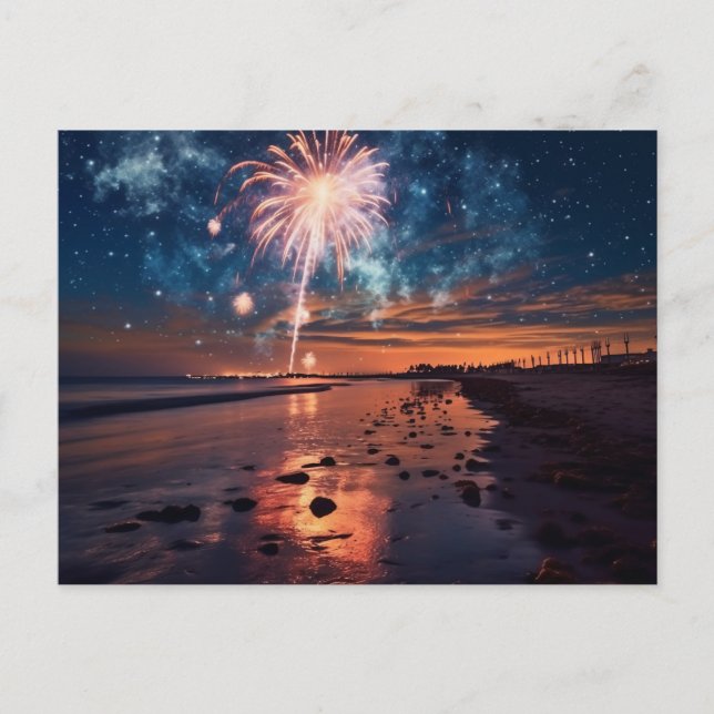 Carte Postale Feux d'artifice de Pretty Beach (Devant)