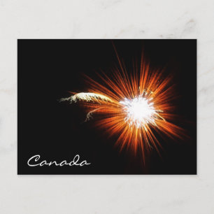 Carte Postale Feux de la fête du Canada